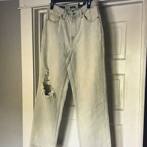 Wild Fable Cream Straight Leg Jeans